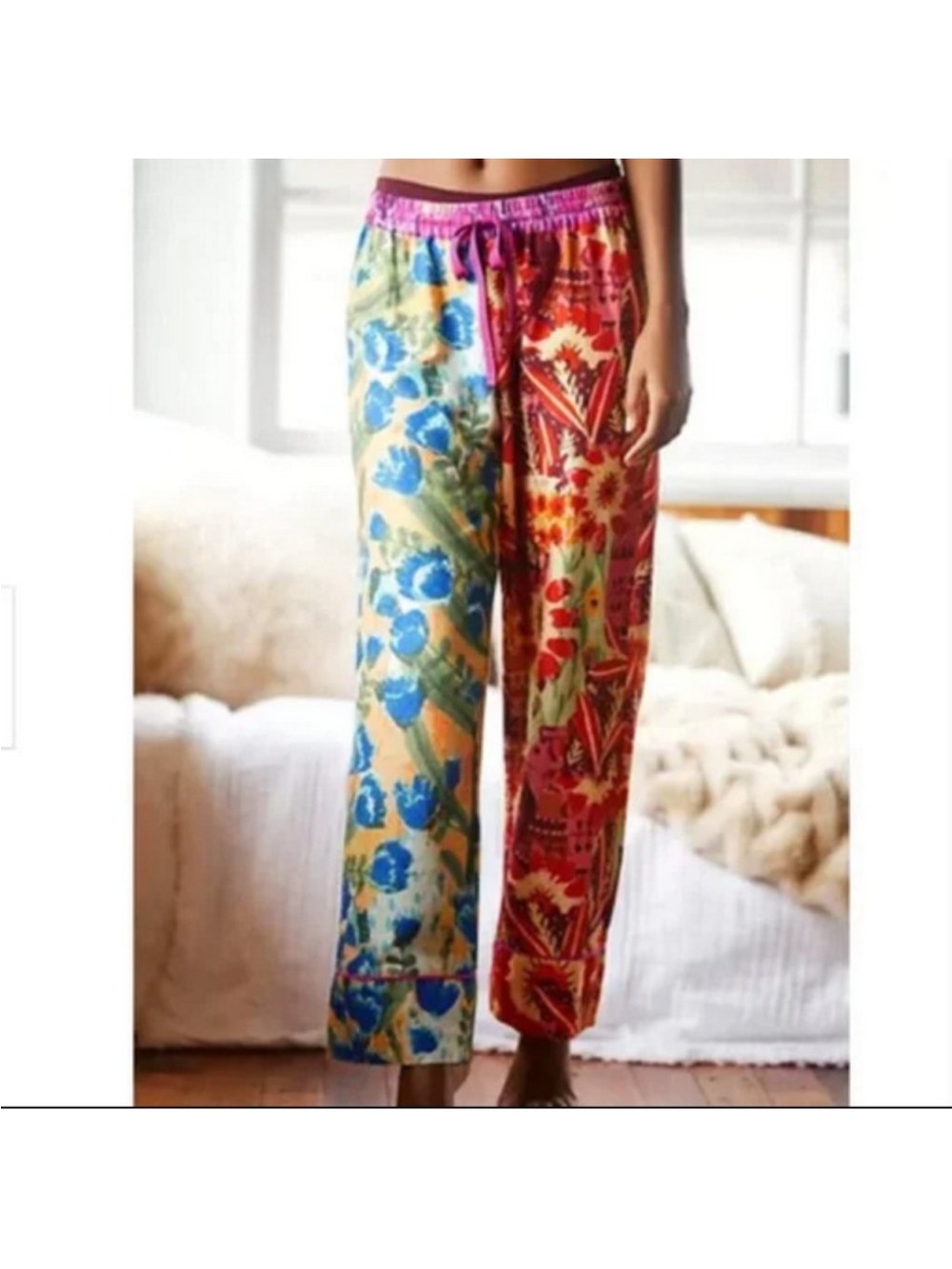 Anthropologie x Roeqiya Fris Garden Bloom Pajama Pants Lounge Size Medium